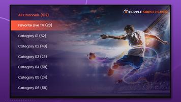 Purple Simple - IPTV Player Affiche