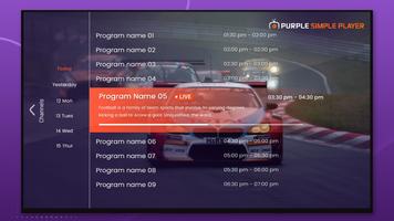 Purple Simple - IPTV Player capture d'écran 2
