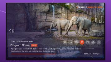 Purple Simple - IPTV Player imagem de tela 3