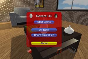 Reversi 3D by Purple Buttons Affiche