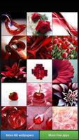 Pretty Red Color HD Wallpapers โปสเตอร์
