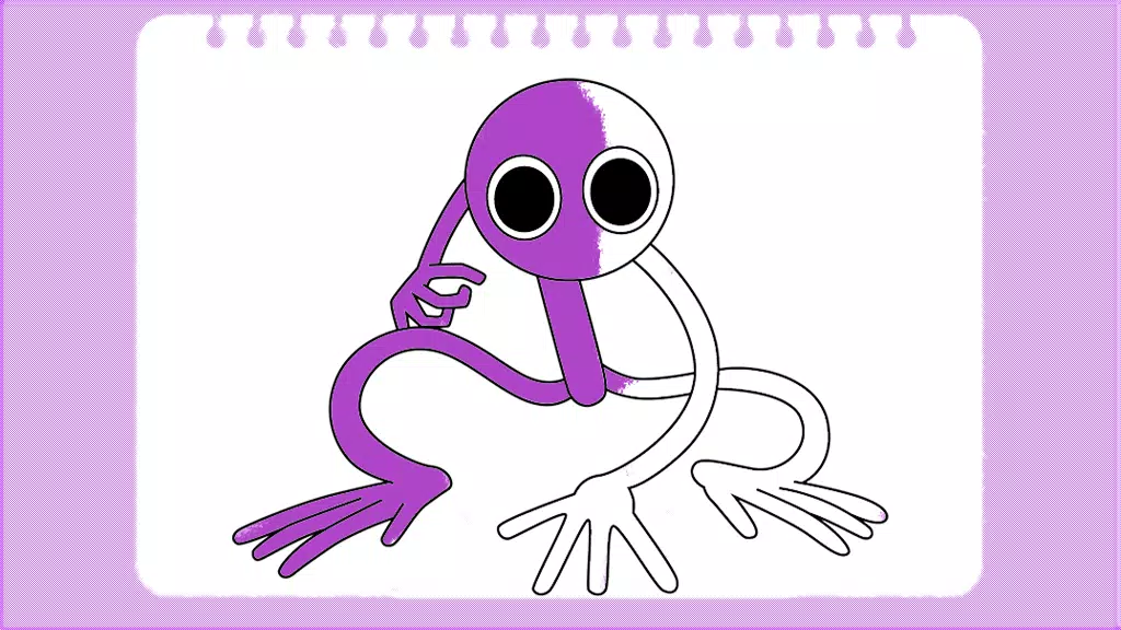 Purple Rainbow Friend coloring APK for Android Download