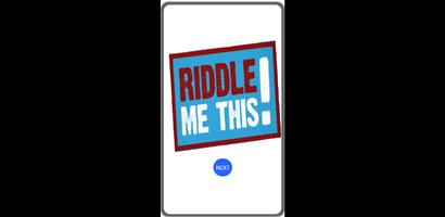 Riddle App poster