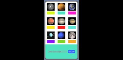 Weight at Solar Planets App screenshot 3