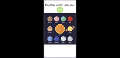 Planetary Weight Calculator poster