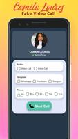 Camila Loures Fake call & Chat โปสเตอร์