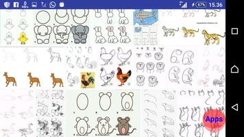 Tutorials drawing animals screenshot 2