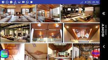 Wooden Ceiling Design Ekran Görüntüsü 3