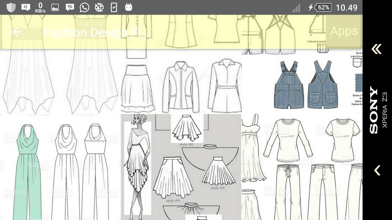 Fashion Design Flat Sketch For Android Apk Download