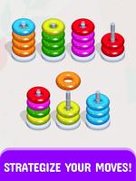 Hoop Stack - Color Sort Puzzle постер