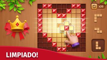 Cube Block - Juego Wood Puzl Poster