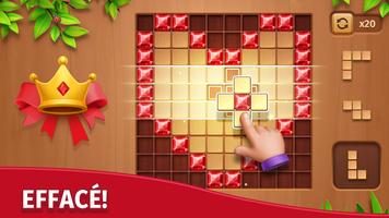 Cube Block - Jeu Woody Puzzle Affiche