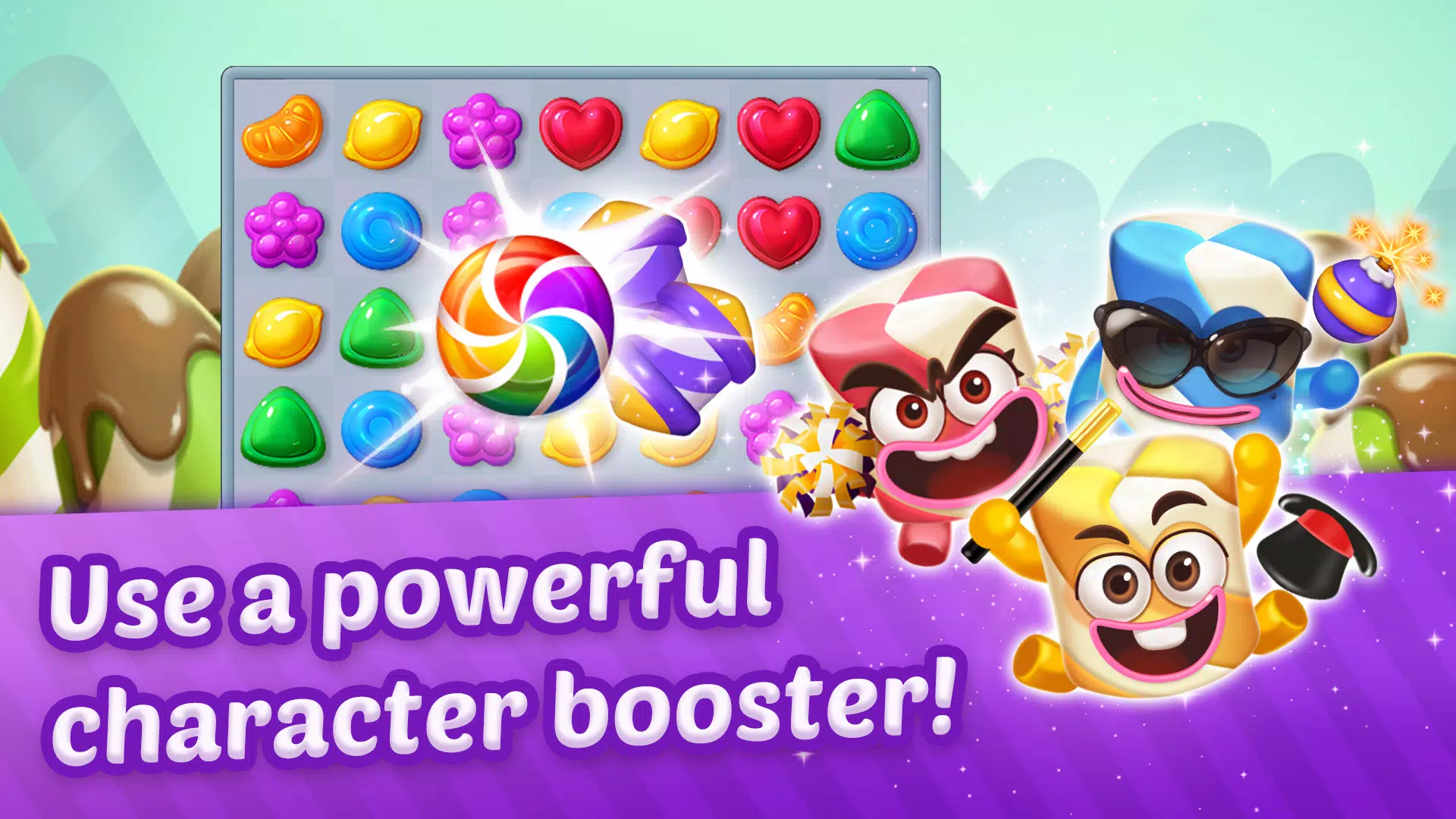 Download Unleash the Sweetness: Candy Crush Saga MOD APK Wallpaper