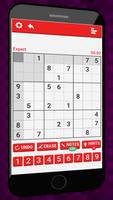 Sudoku Red: free classic sudoku puzzles game Affiche