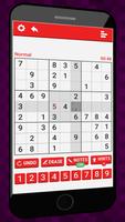 Sudoku Red: free classic sudoku puzzles game screenshot 1