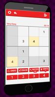 Sudoku Red: free classic sudoku puzzles game capture d'écran 2