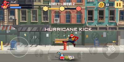 Super Hero City Fighter - Spider Street Fight captura de pantalla 1