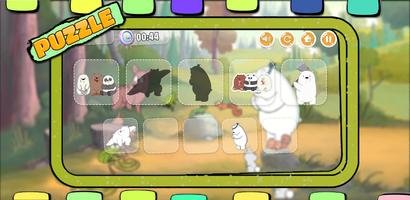 Bare Bears Cartoon Puzzle capture d'écran 2