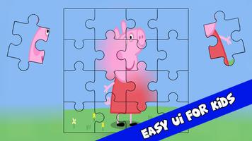 Pepa and Pig Jigsaw Puzzle Game Affiche