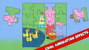 Pepa and Pig Jigsaw Puzzle Game capture d'écran 1