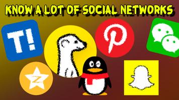 Guess social network: new quiz Cartaz