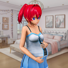 Anime Pregnant Mom Life 3D ikon