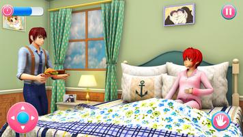 Anime Pregnant Mom Life 3D تصوير الشاشة 1