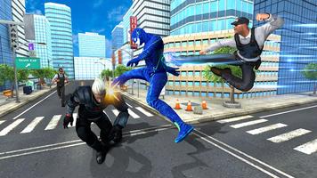 Kung-Fu-Superhelden-Kampfspiel Plakat