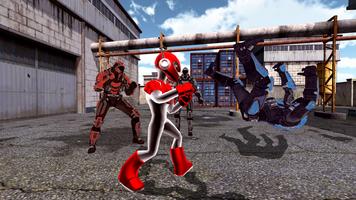 Superhero stick man rope fight screenshot 2