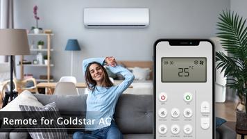 Remote for Goldstar AC syot layar 3