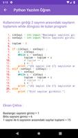 PYTHON-3 YAZILIM ÖĞREN скриншот 3