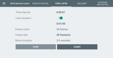 DSLR Remote Control اسکرین شاٹ 1
