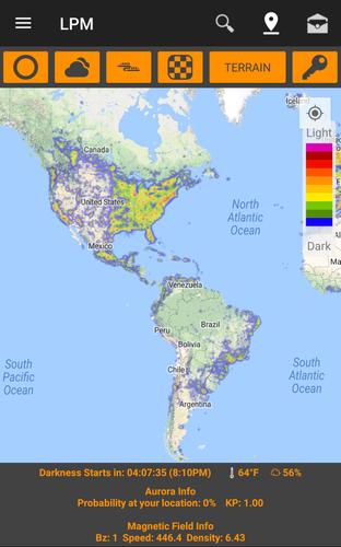 Map dark light