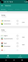 Schedule for AFCON 2023 poster