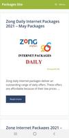 Packages Site screenshot 2