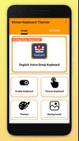 Khmer English Voice Keyboard 2021:Emojis, Stickers Affiche