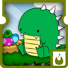 bubble shooter dino egg saga أيقونة