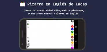 Pizarra en inglés de Lucas