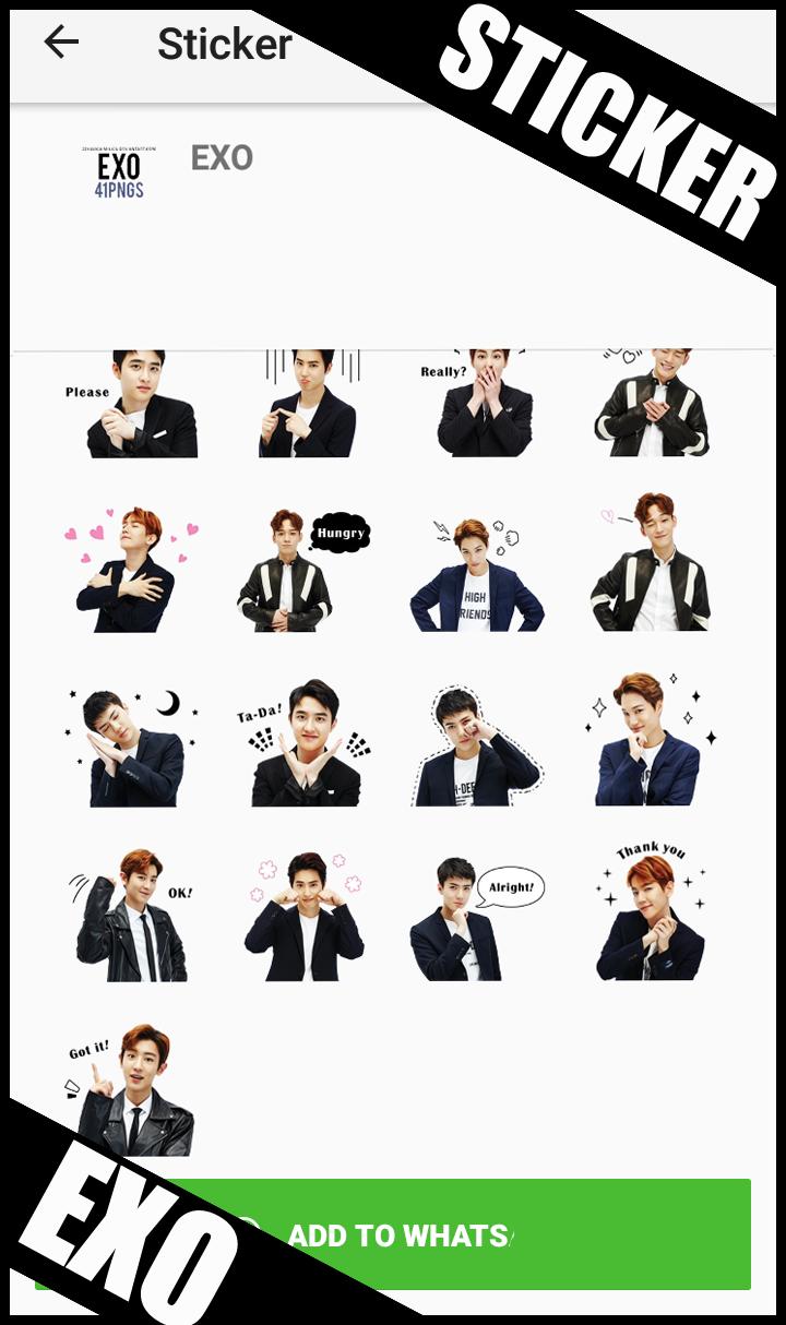 Exo Stickers For Whatsapp Wastickerapps For Android Apk Download