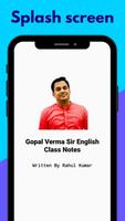 Gopal Verma Sir English Class  Affiche