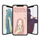 APK Hijab Kartun Wallpaper