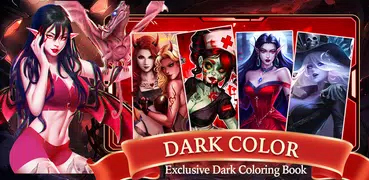 jogo de colorir escuro