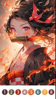 Juegos pintar - Anime Colorear Poster