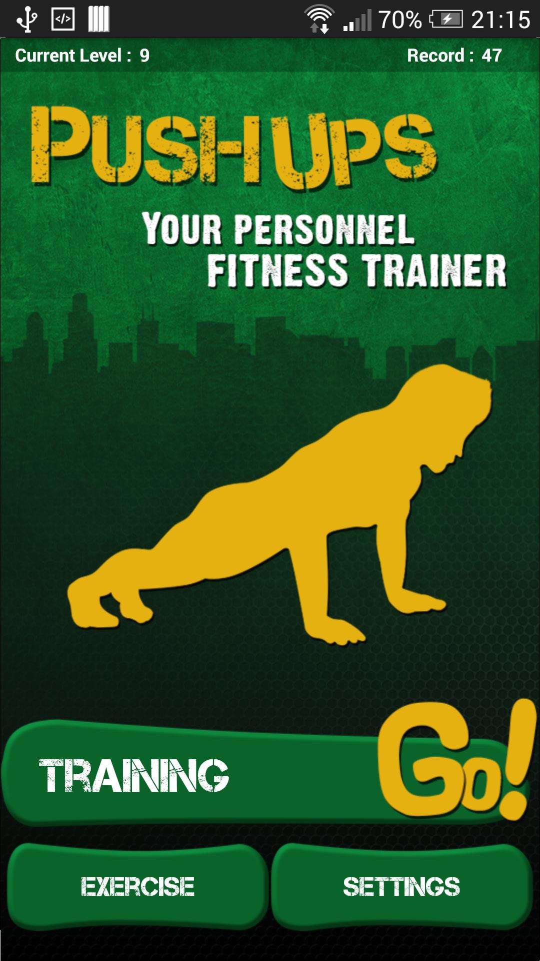 Pushups to unlock Pushups to unlock