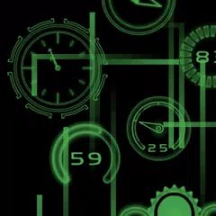Neon Clock GL Live wallpaper APK download