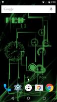 Neon Clock GL Live wallpaper ポスター