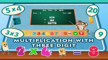 Multiplicación Quiz Niños Apps captura de pantalla 3