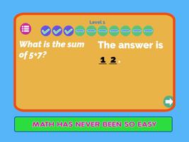 Juego Quiz Niños Math mentales Poster