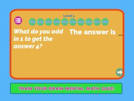 Juego Quiz Niños Math mentales captura de pantalla 2