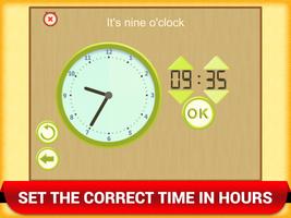 Contar la hora Reloj niños App Poster